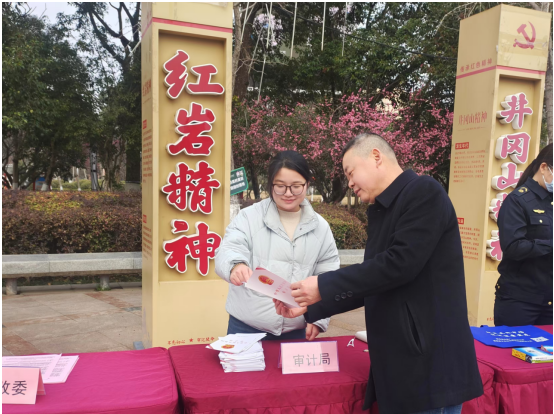 宝应县审计局：弘扬雷锋精神，传播法治理念